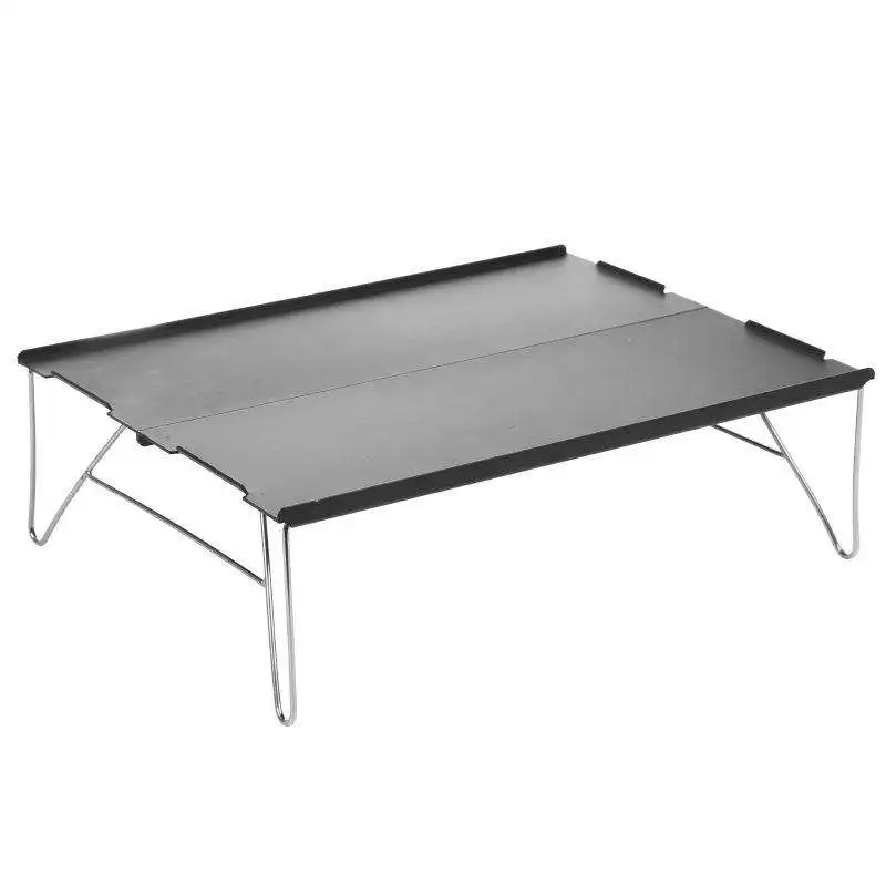 

Modern Mini Aluminum Folding Table for Outdoor Camping Portable Dining Patio Furniture Made of Durable Metal