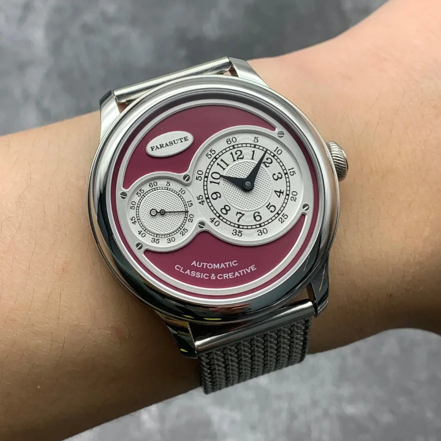

FARASUTE Men Automatic Watch 40mm Mechanical Wristwatch Waterproof Sapphire Mirror Enamel Dial