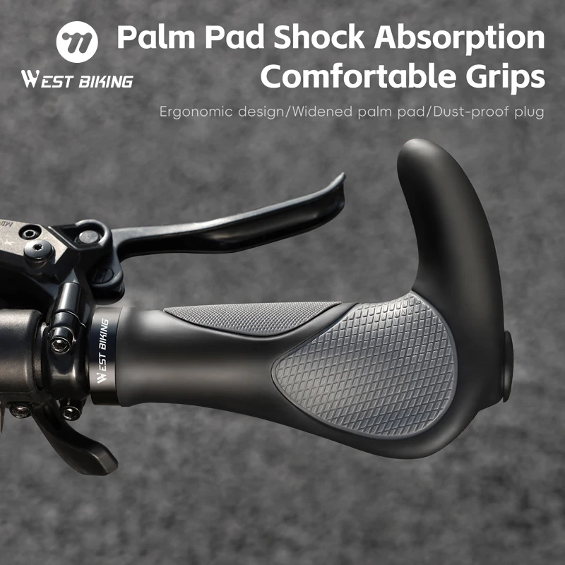 

Эргономичные велосипедные ручки WEST BIKING: противоскользящие, амортизирующие, универсальные для MTB, удобные накладки на руль для комфортной езды на велосипеде