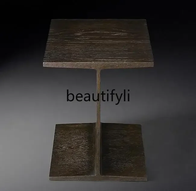 

yj5 American Country Style Solid Wood Side Table Country Retro Corner Table Nordic Modern Coffee Table