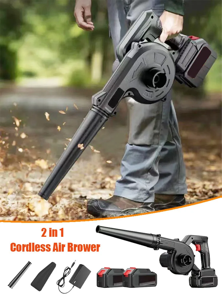 

2 in 1 Cordless Air Blower & Vacuum Cleaner Electric Dust Computer Collector Leaf Duster Power Tools For Dewalt 18V 20V Battery