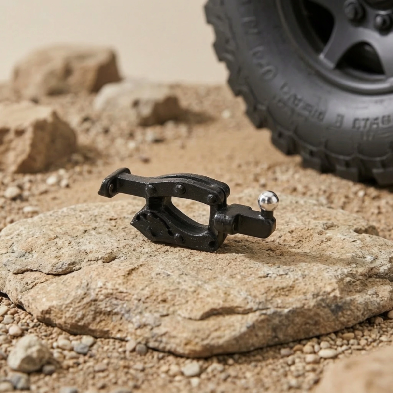 1/64 Scale Trailer Hitch Handmade Model Hitch with Ball Head Scale Trailer Hook Simulation Accessory Long-Lasting for Hobbyists