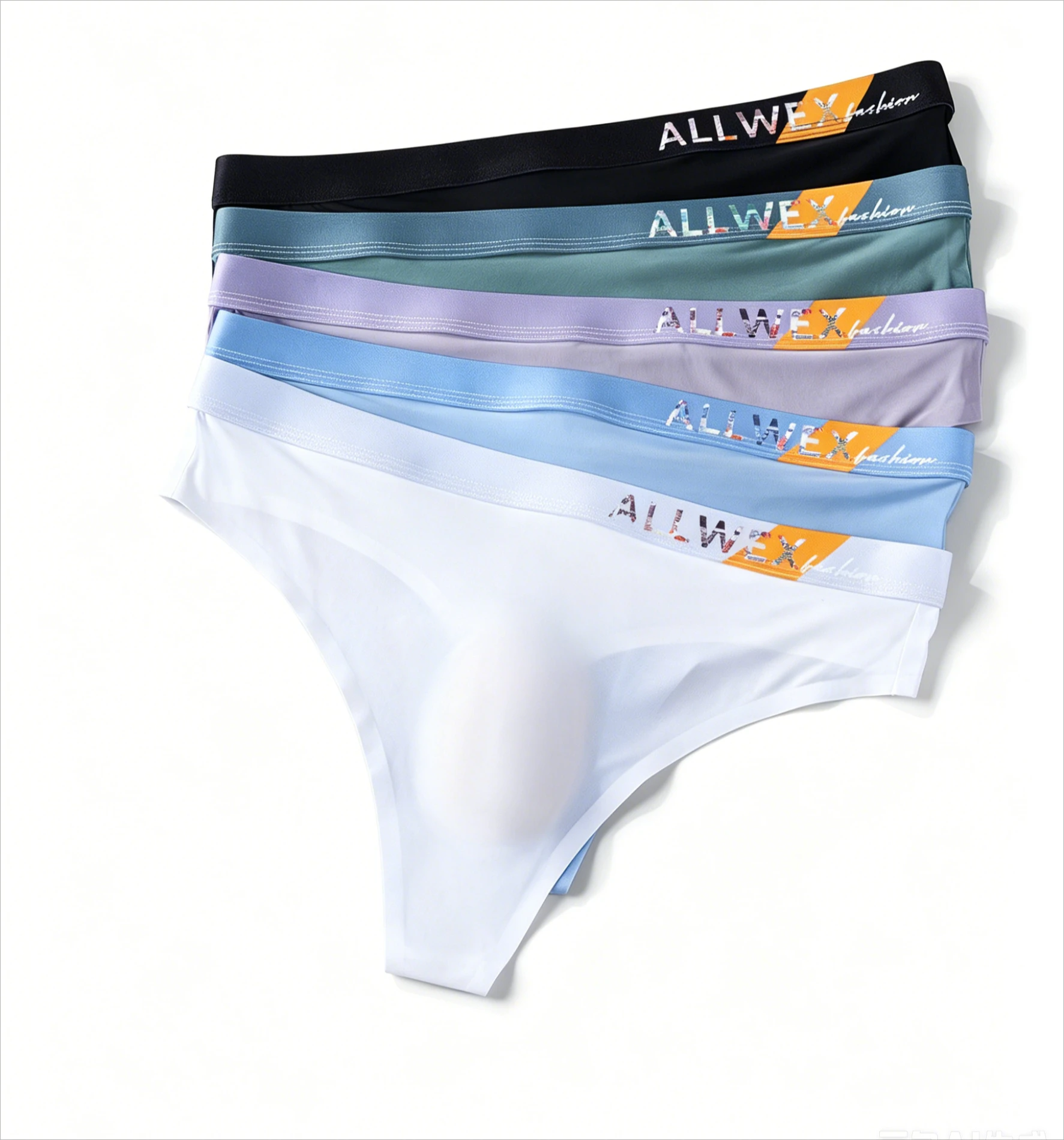 Men's Ice Silk Bikini Brief 3D U-convex Low Rise Sport Seamless Breathable Quick-dry Sport Underwear Ultra-thin Slim Fit Panties