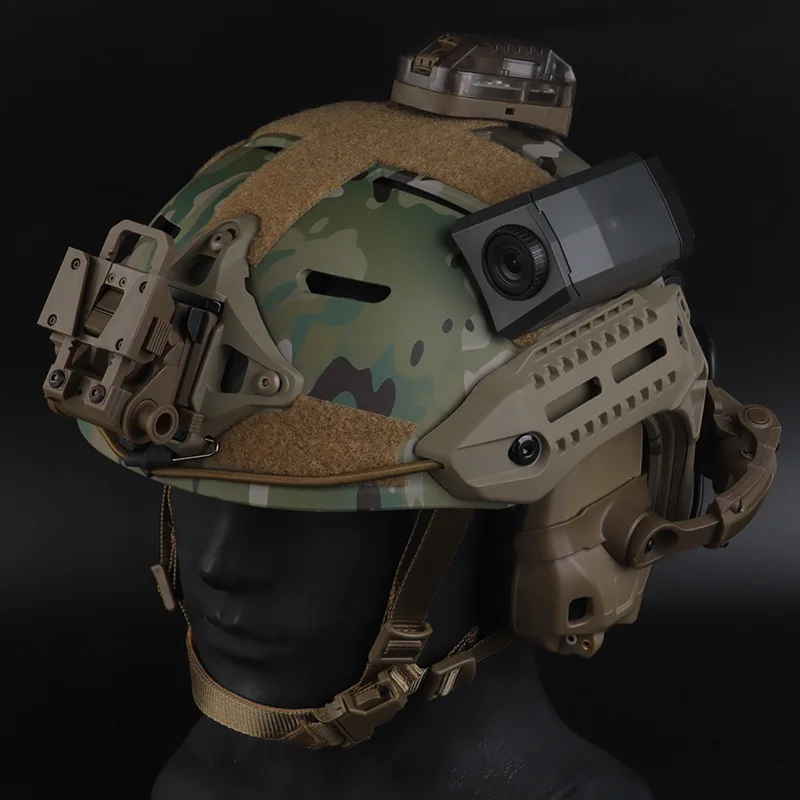 MK Helmet (Standard Version), Soft Lining, Compatible with Night Vision Device Bracket, Multi Functional Guide Rail