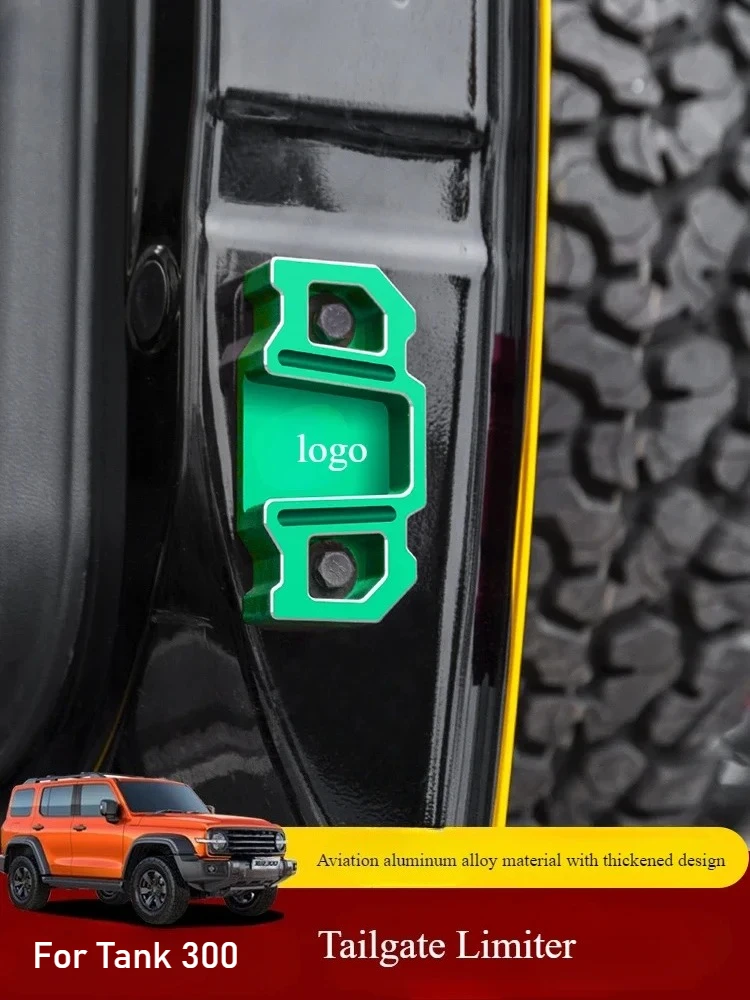 

For Tank 300 Tailgate Limiter Door Limiter Block Modified Aluminum Alloy Strengthener Anti Sinking Rattle Protective Cover