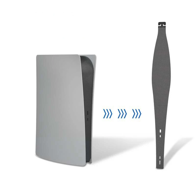 

Side Dust Proof Filter Cover for PS5 Console Digital Edition and Disc Edition ​Dust Net and Cooling Vents DIY Mesh Black