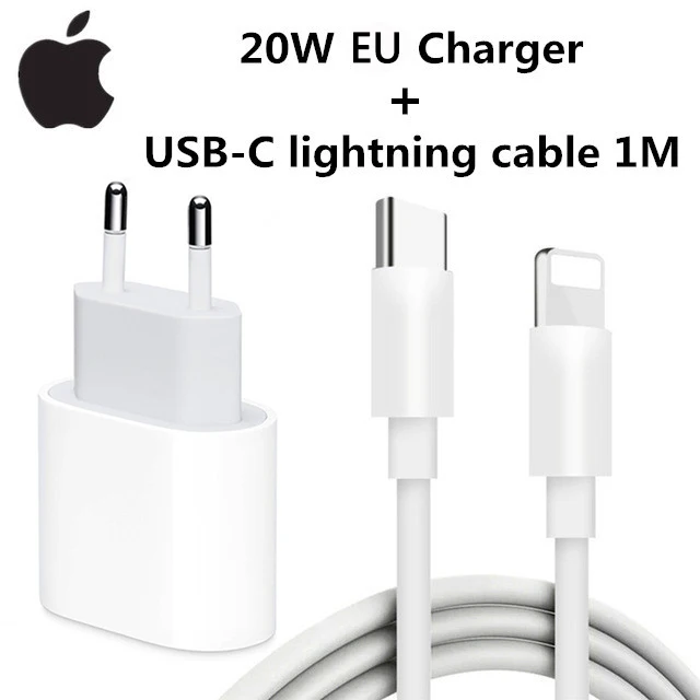 20W USB-C Power Adapter Originele Snelle Lader voor iPhone 17/16/15 Mini Pro Max Type C met Apple Kabel Compatibel met iPhone 14