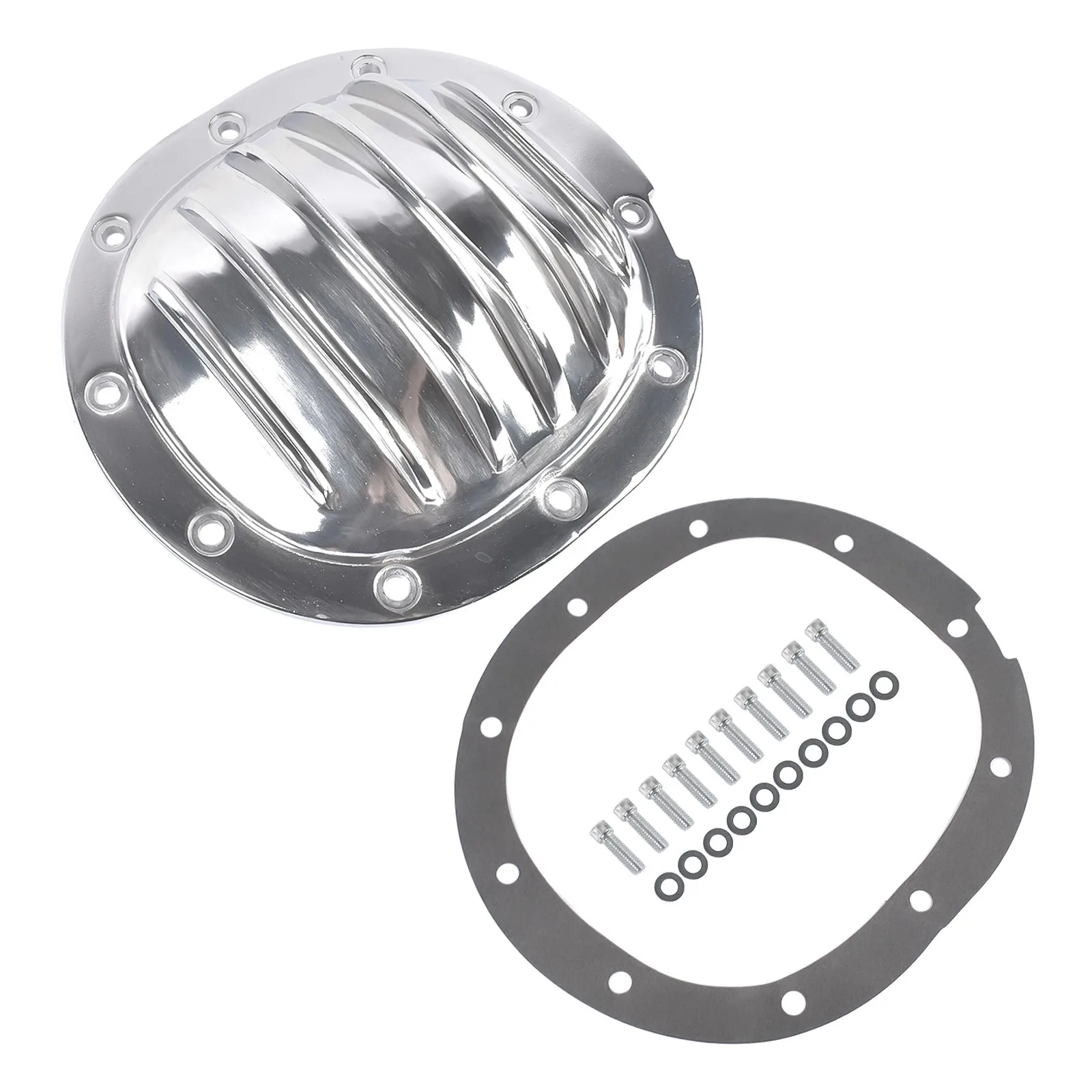 AP02 10 Bolt Polished Differential Cover 7.5