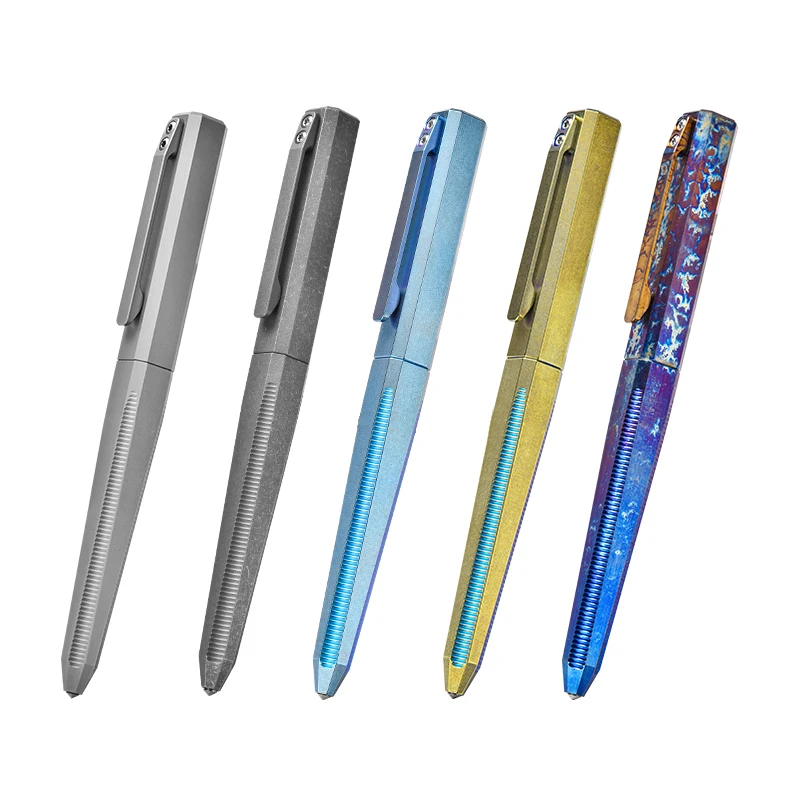 TIMULTI titanium alloy tactical pen Edc tool gift box custom logo ballpoint pen multifunctional broken window metal pen