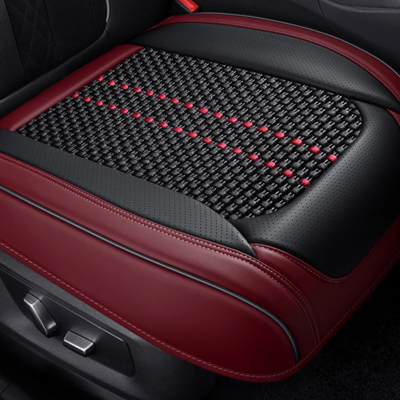 Luxury Car Front Seat Cover Fully Surround Car Seat Cushion Breathable Leather Auto Cushion Interior Four Seasons Universal view 5