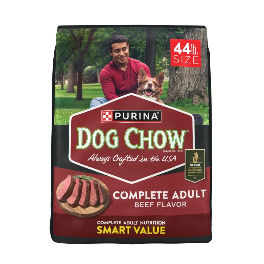 Alimento Seco Completo para Perros Adultos Purina, Sabor a Res, Bolsa de 44 lb, Ideal para la Alimentación Diaria y una Nutrición Equilibrada