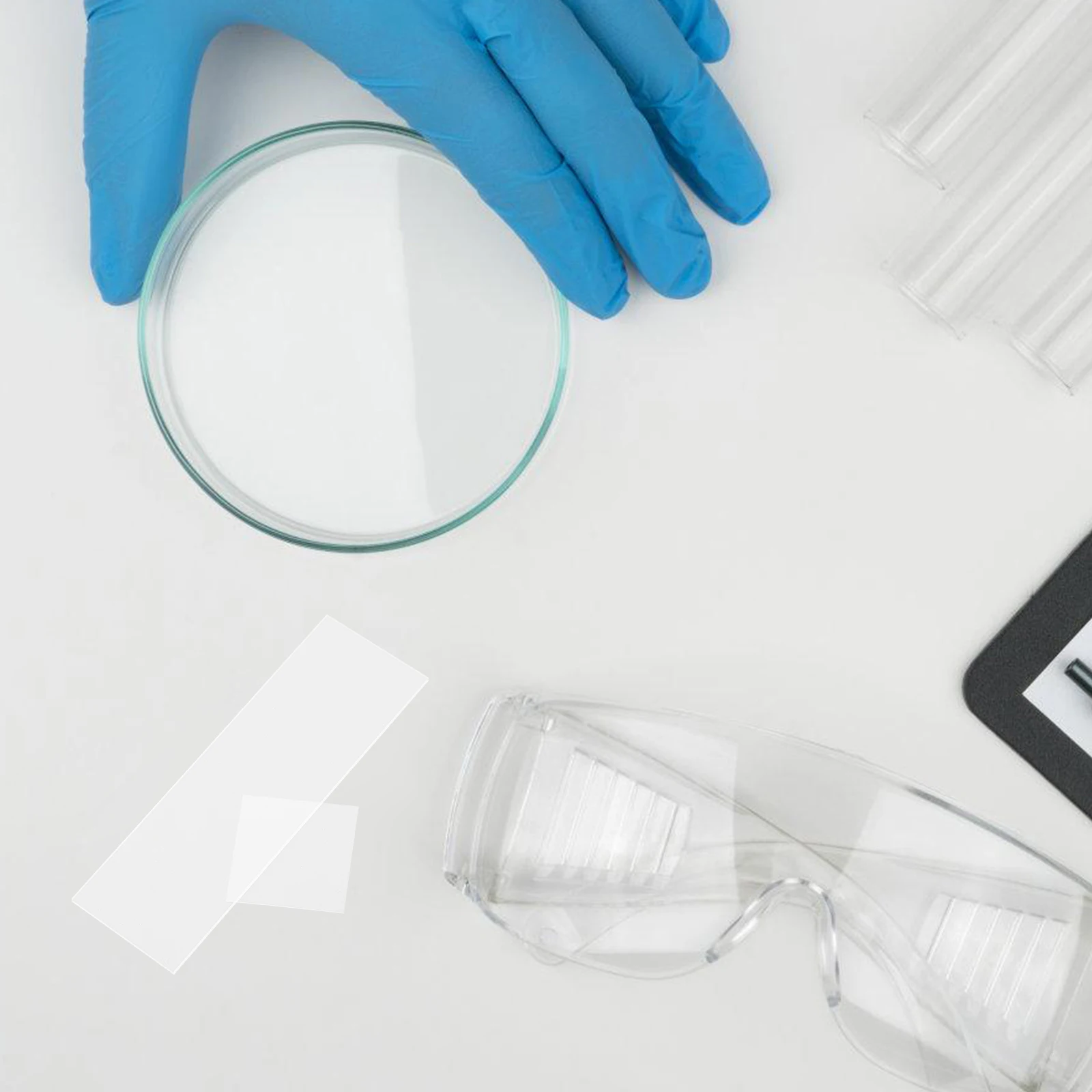 

Microscope Slide Lab Accessories Glass Slides for Laboratory Slideshow Cover Slips Specimens