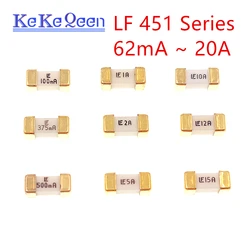 10pcs LF 1808 Fuse Fast Blow SMD 125V 451 62mA~20A 125mA 315 375 500mA  1 2 3 4 5 6A 1.5A 2.5A 3.15A 3.5A 6.3A 7A 8A 10A 12A 15A