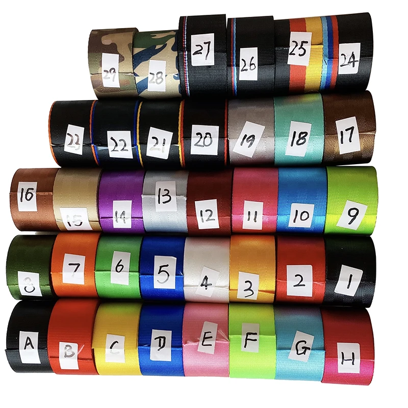 38 Colors 3.6M/Roll Car Modified Seat Belt Webbing Car High-Strength Polyester Seat Safety Belts Car Accessories