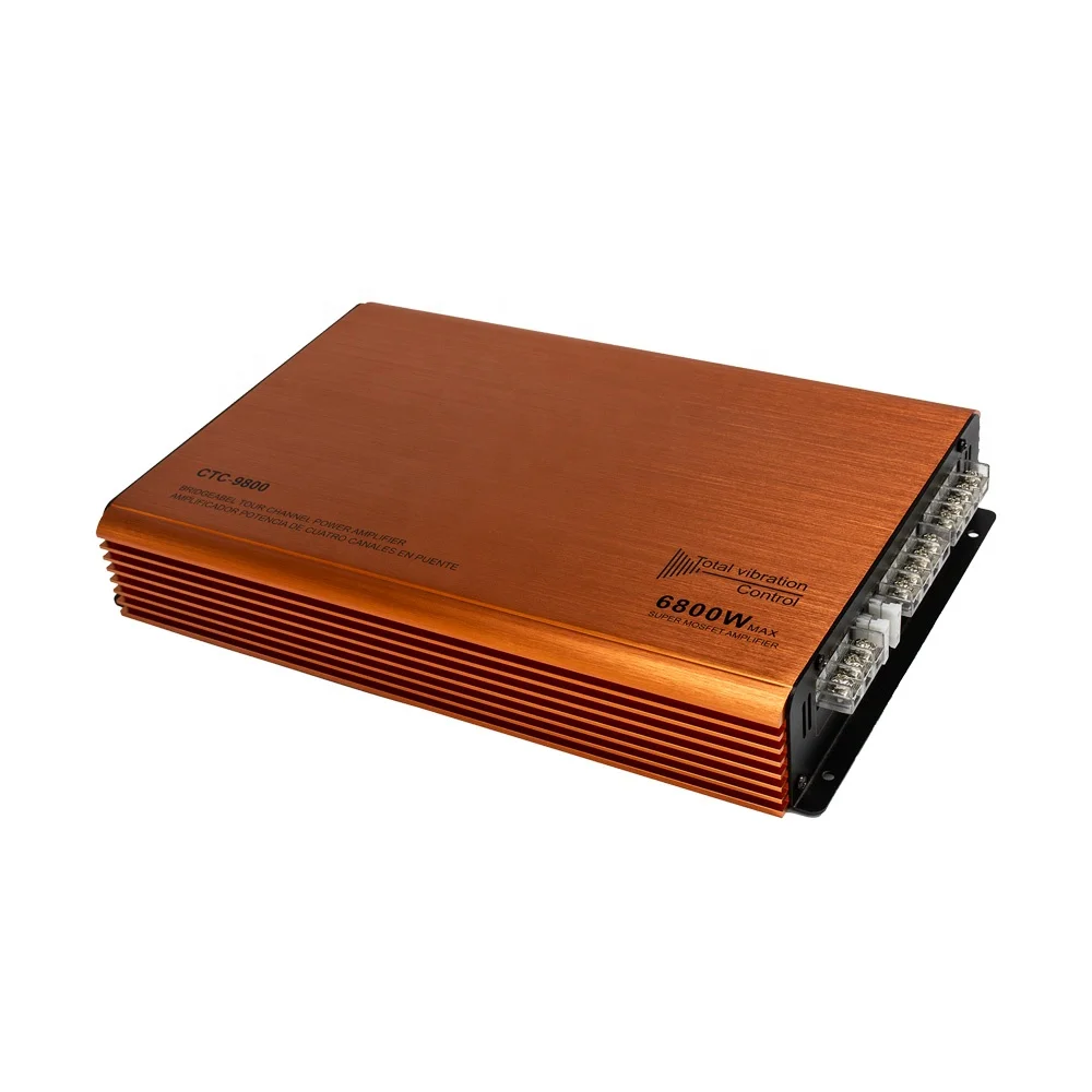 VK Factory New Class AB 4-Channel 12V 4x60W Full Range Car Amplifier for Subwoofer Stereo Systems