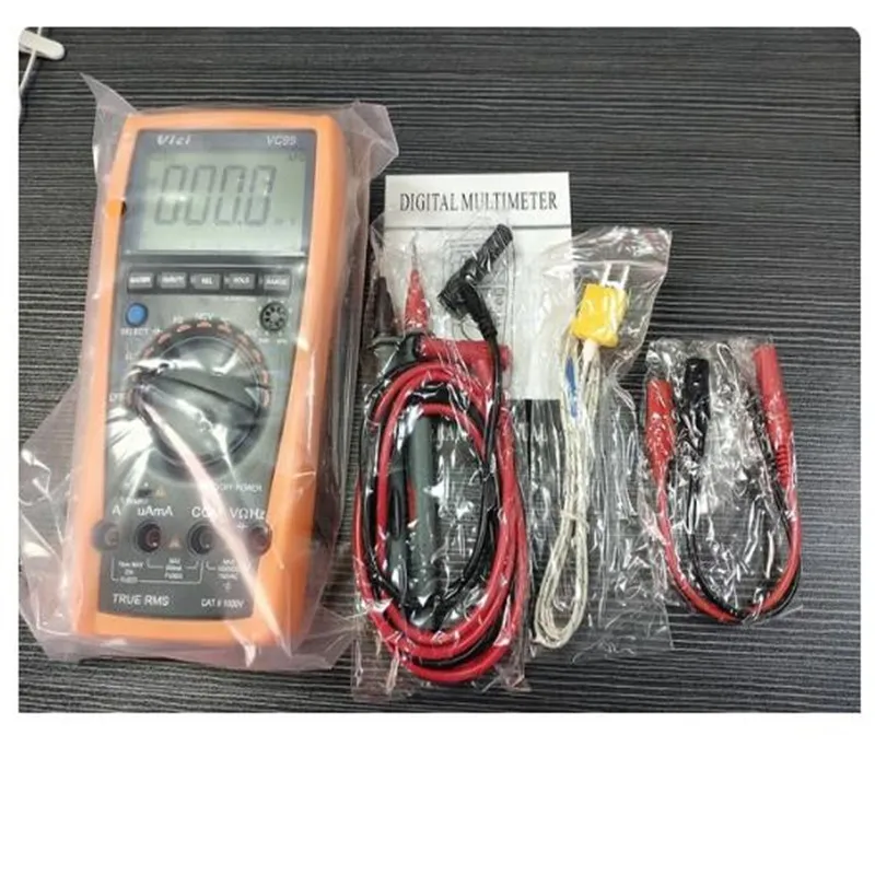 VICI Digital Multimeter VC99 3 6/7 Voltmeter Ammeter Temperature AC DC Volt Amp OHM Capacitance Hz Test Thermocouple Analog Bar