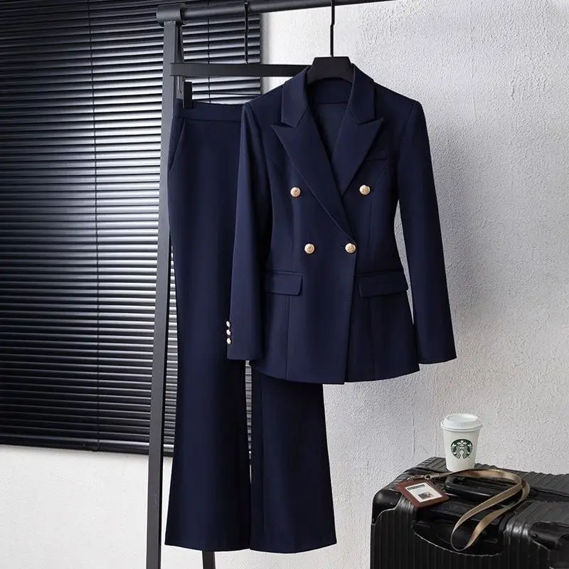High-quality Blazer Suit Lady's College Student Jacket Business Interview Work Clothes New Spring Autumn Professional Suit Women
