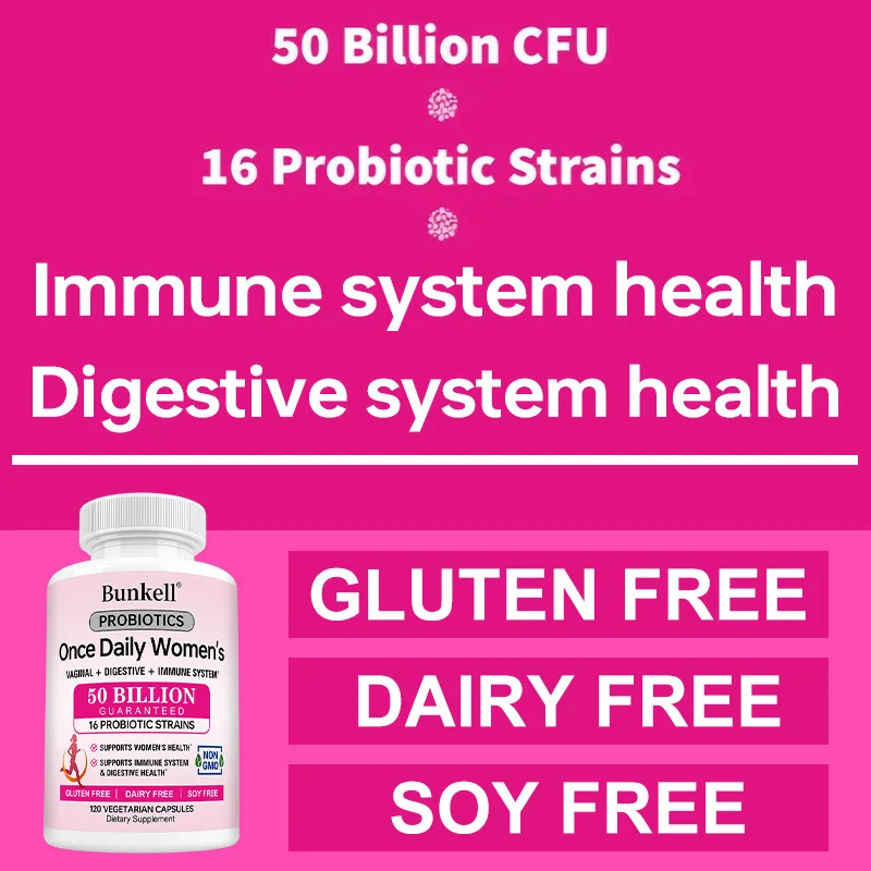 البروبيوتيك المصنوع يوميًا للنساء 50 مليار CFU 16 سلالة بروبيوتيك مع البريبايوتكس العضوية والهضم والصحة المناعية #5