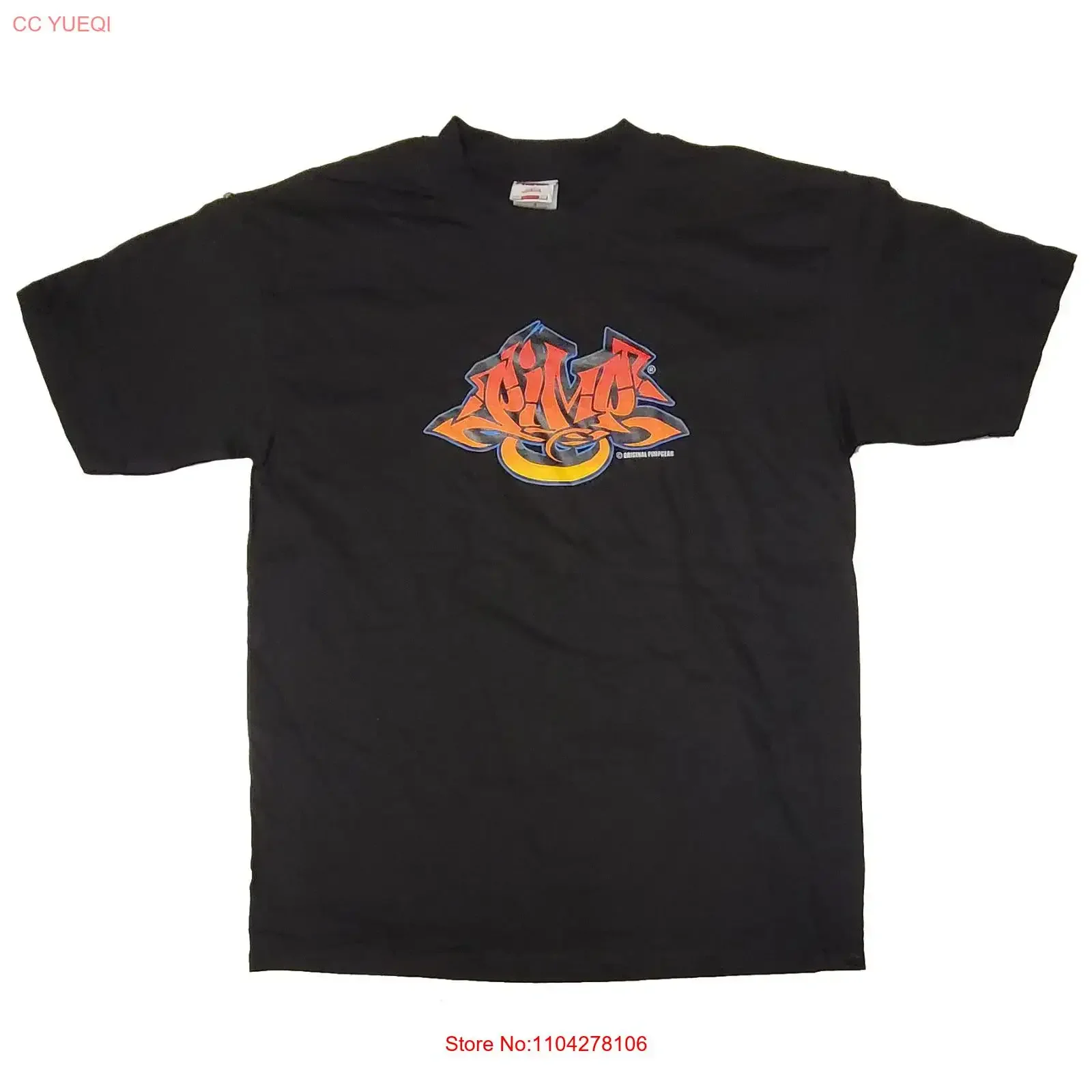 Pimp Gear T shirt L vintage 90s Graffiti Tattoo Raver EDM Streetwear vintage Washed Top For Everyday Wear homme streetwear