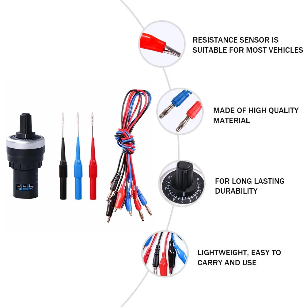 

1 set Analog Resistance Kit Lightweight Circuit Repair Analog Tool Adjustable Car Sensor