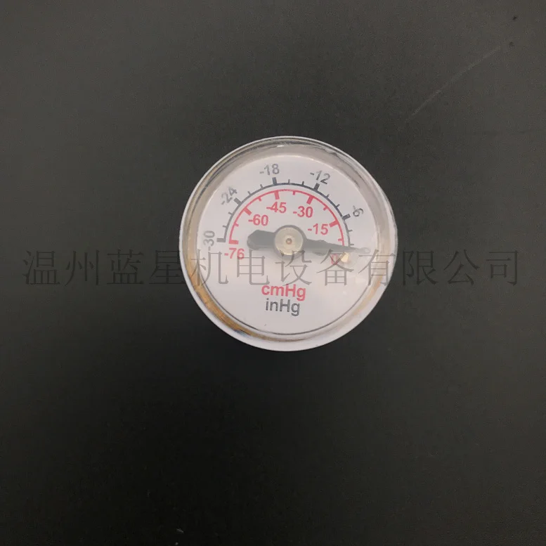 High-quality 25MM axial -30inhg~0 miniature vacuum gauge miniature vacuum negative pressure gauge negative pressure vacuum gauge