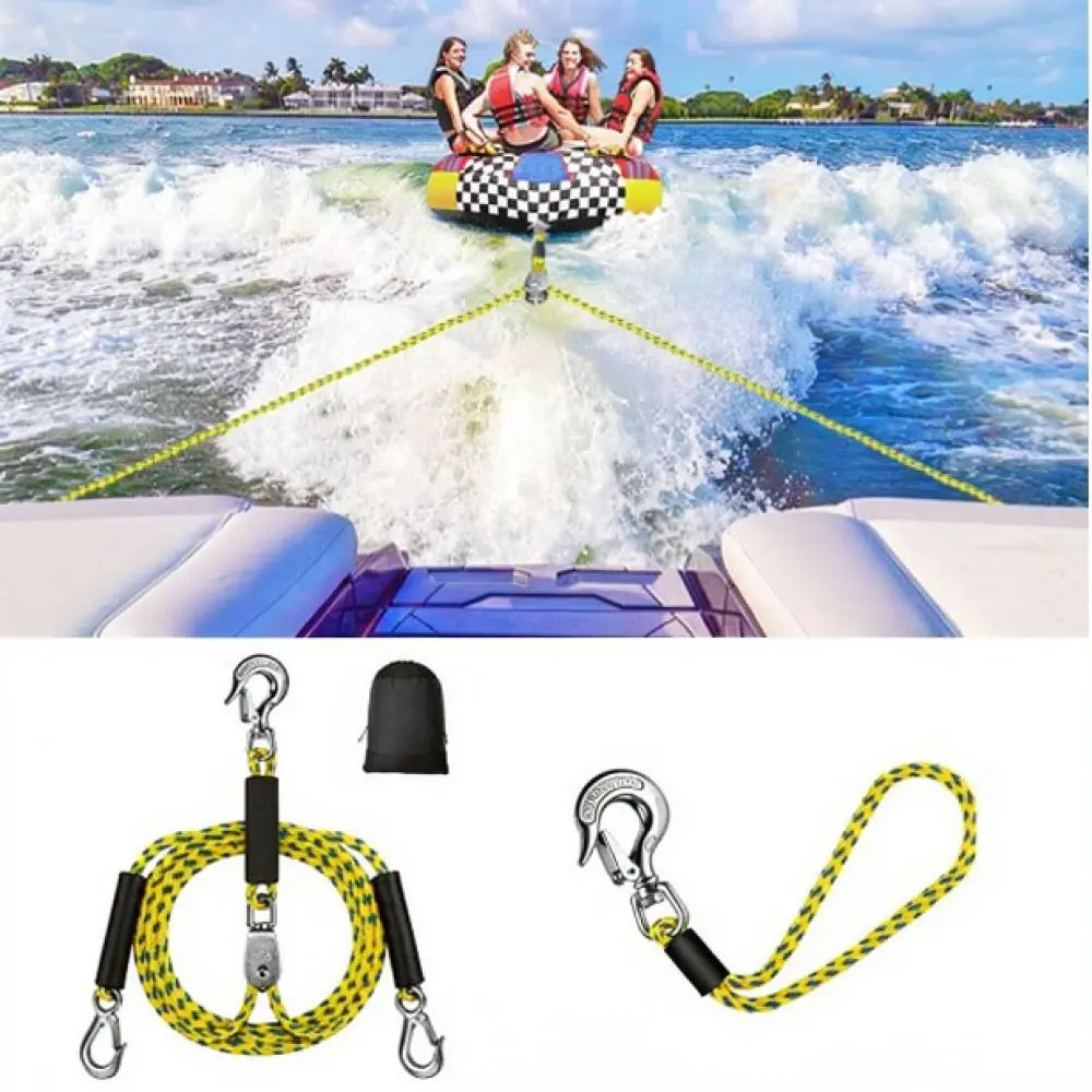 Heavy Duty Towing Rope Connector Stainless Steel Marine Hardware For Kayak Waterskiing Inflatable Float Pulling Device