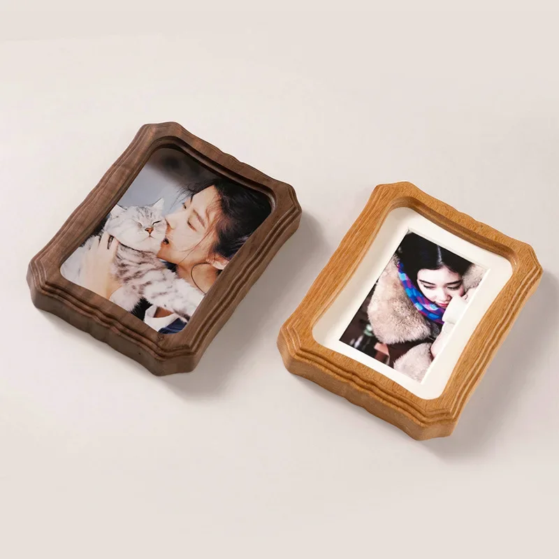 Premium Solid Wood Picture Frame Creative Desktop Photo Frame Elegant Tabletop Photo Display Frame for Home & Office Decor