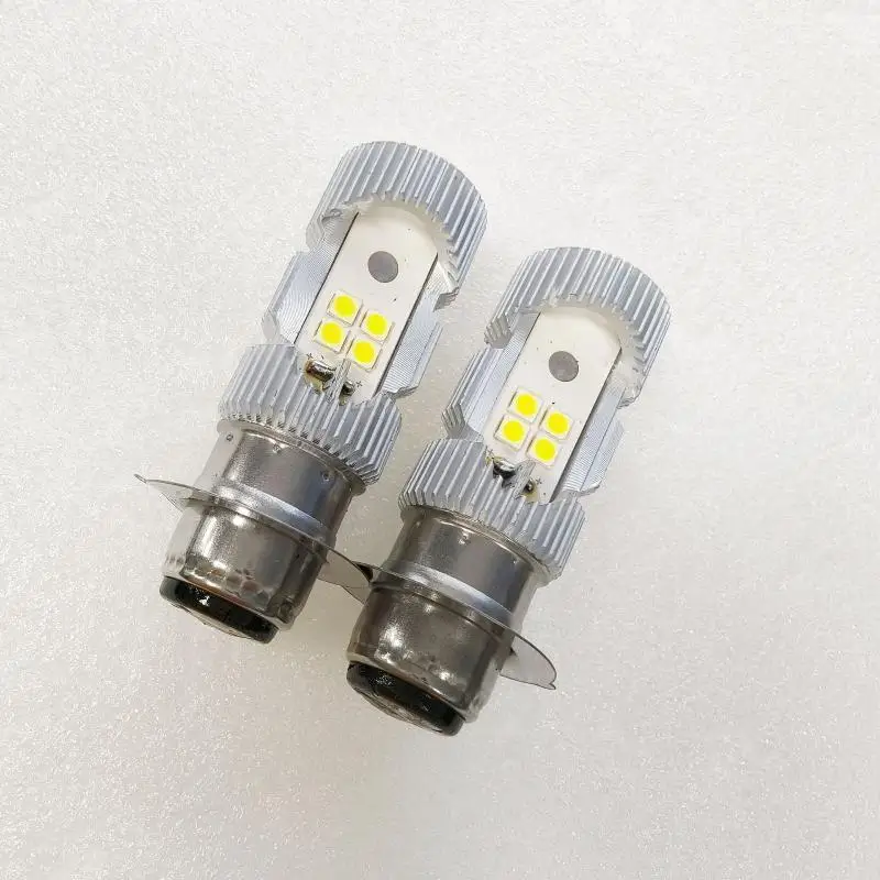 P15D LED 12V Motorcycle Headlight Bulb 6000K White Anti-glare Bright Moto Lamp for Street Bike ATV