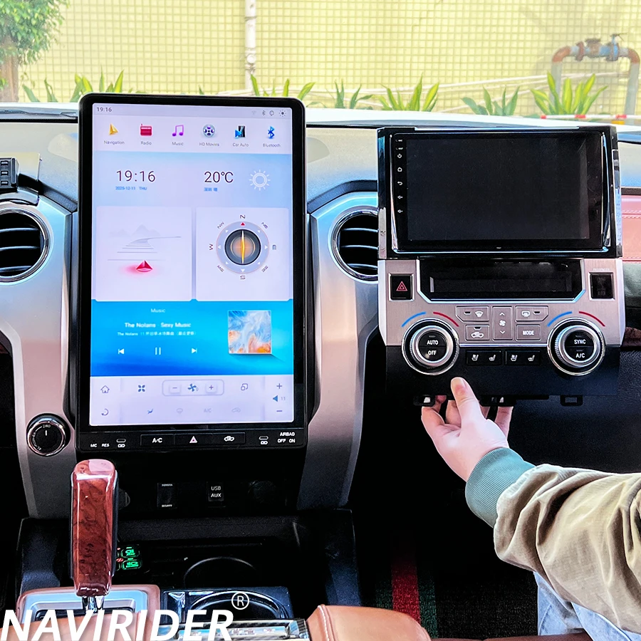 

Android Touch Screen Car Radio For TOYOTA Tundra 2012-2020Carplay GPS Video Player Multimedia Navi Carplay Head Unit 16.8inch