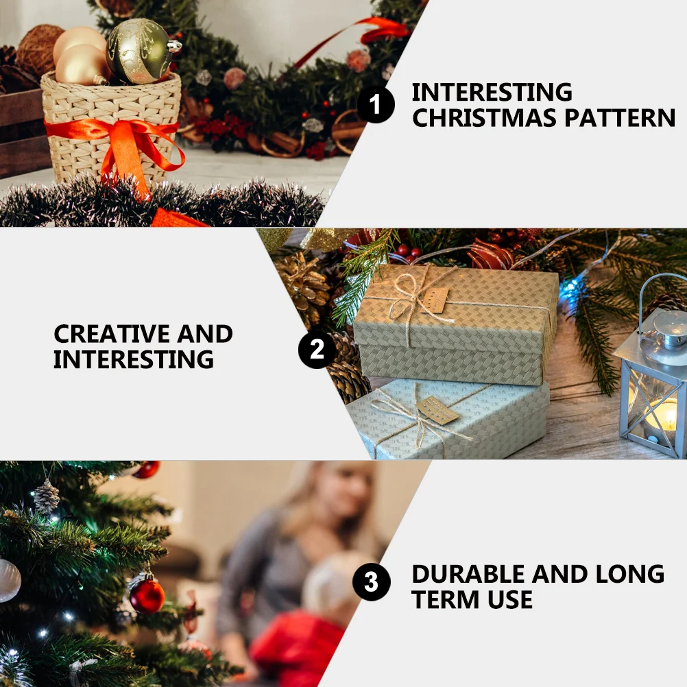 

1Pair Christmas Decoration Bunting Festive Indoor Outdoor Hanging Banner for Porch Xmas Party Yard Decorations