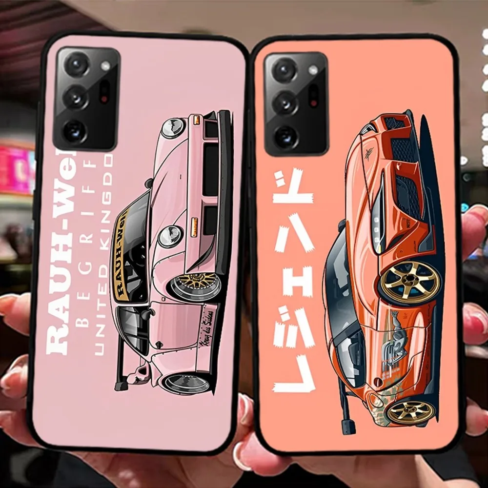 

JDM Cartoon Sports Car GTR Phone Case For Samsung Note 8 9 10 20 pro plus lite M 10 11 20 30 21 31 51 A 21 22 42 02 03