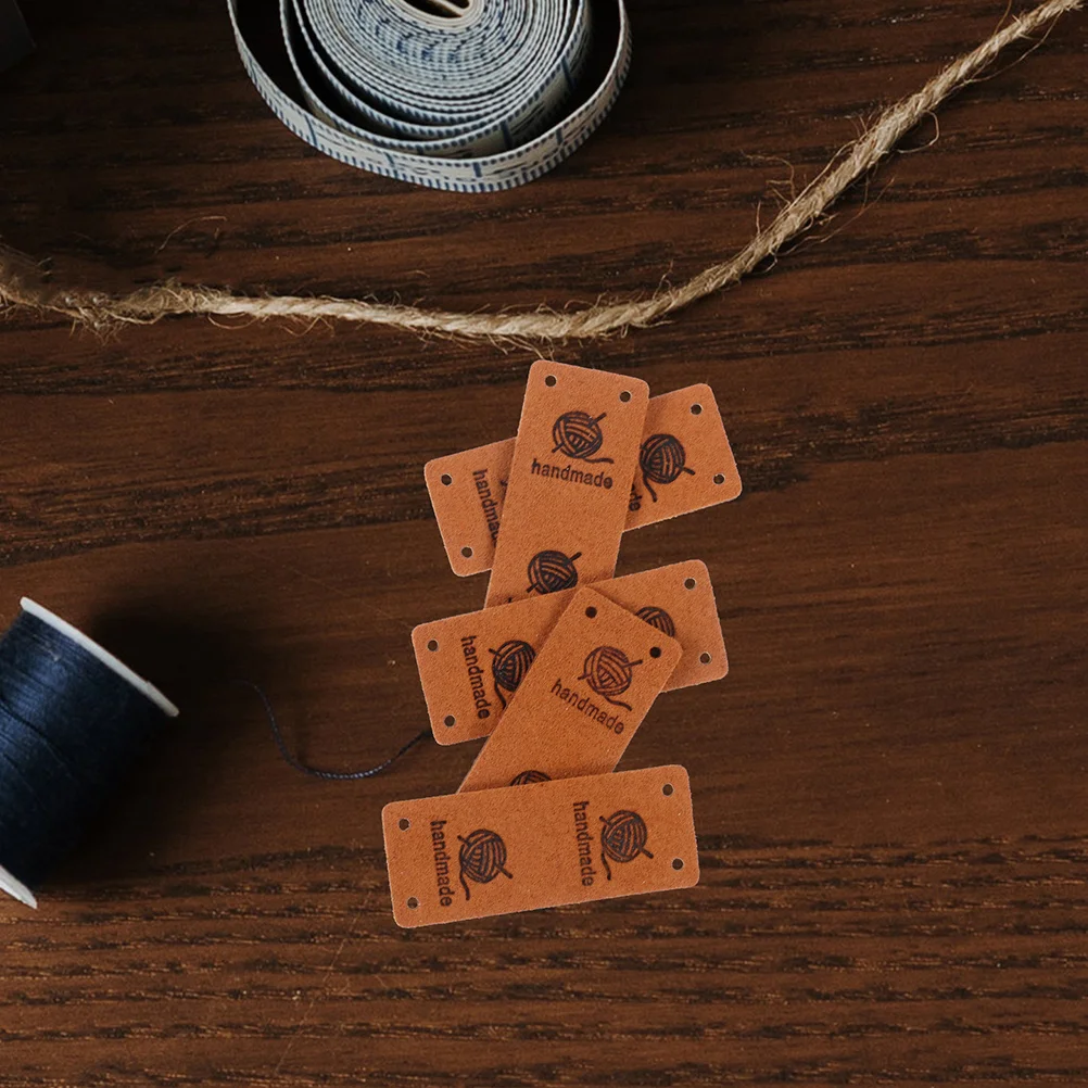 

30 Pcs Handmade Label Crochet Tags Labels Sewing Clothing Fabric Clothes Embossed Creative