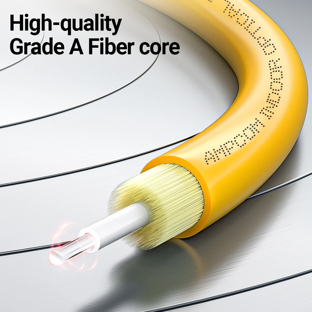 AMPCOM SC to SC UPC Fiber Optical Patch Cable Singlemode Simplex SMF 9/125μm Single Mode Bend Insensitive 2.0mm Fiber Optic Cord