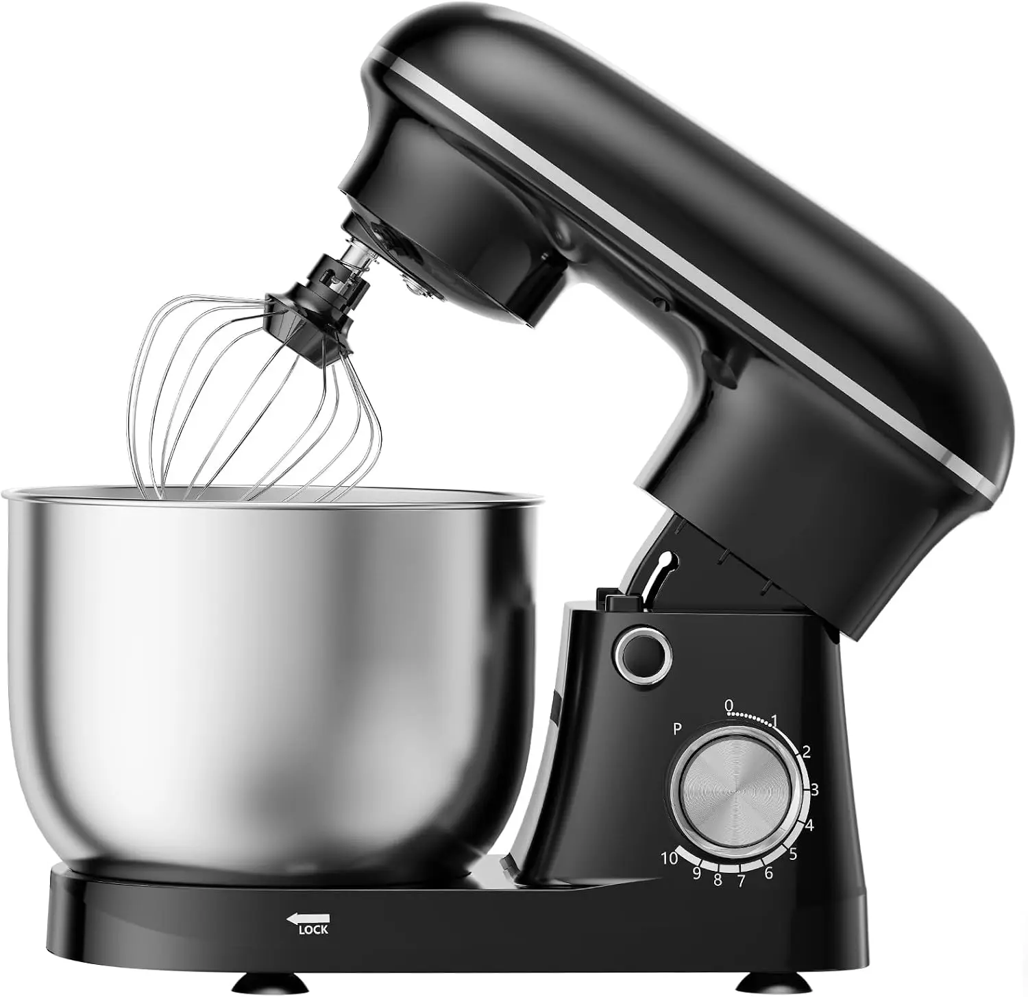 Electric 10 Speed Tilt Head 6.3 Quart Stand Mixer For Baking