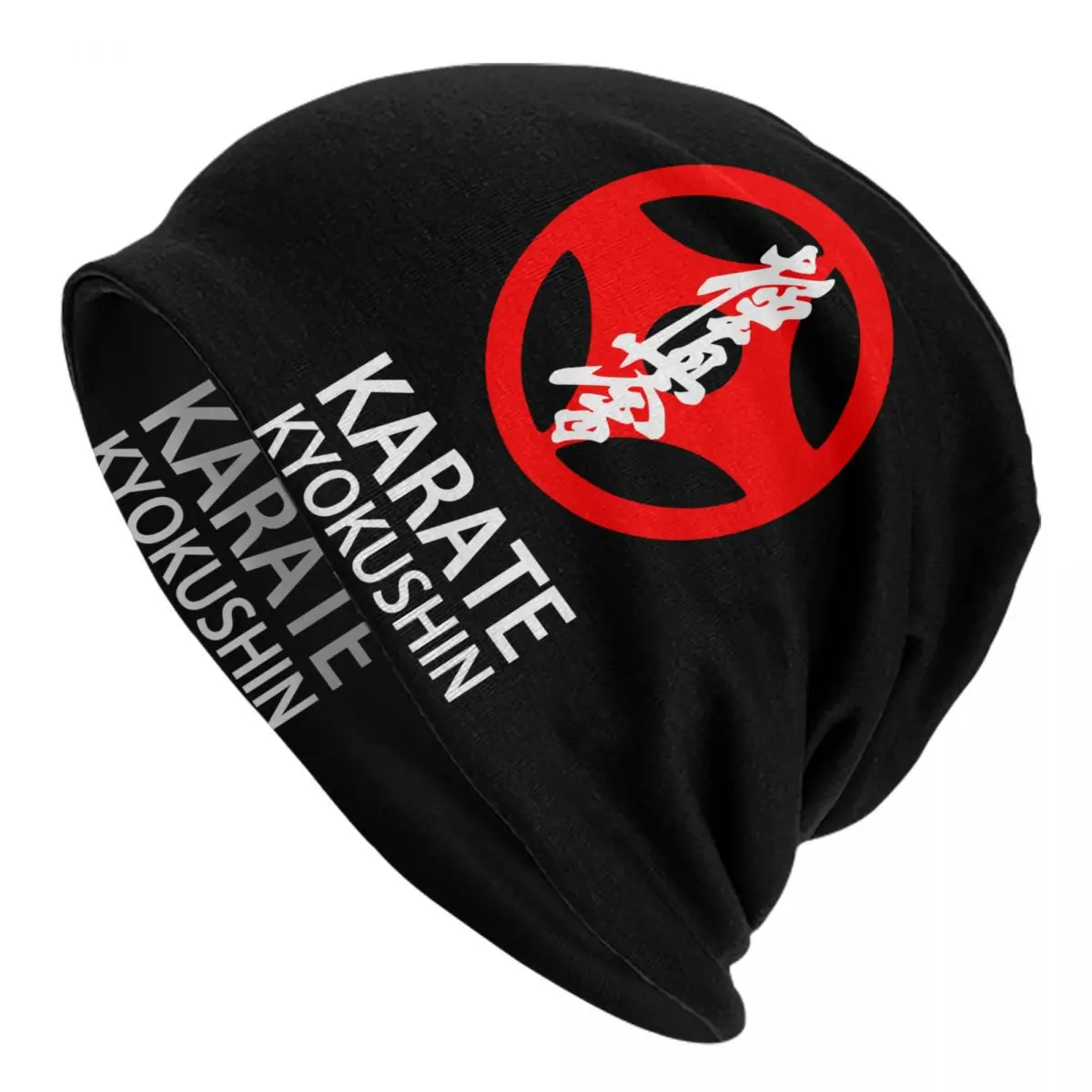 Karate Kyokushin Skullies Beanies Caps Unisex Winter Warm Knit Hat Street Adult Martial Arts Bonnet Hats Outdoor Ski Cap