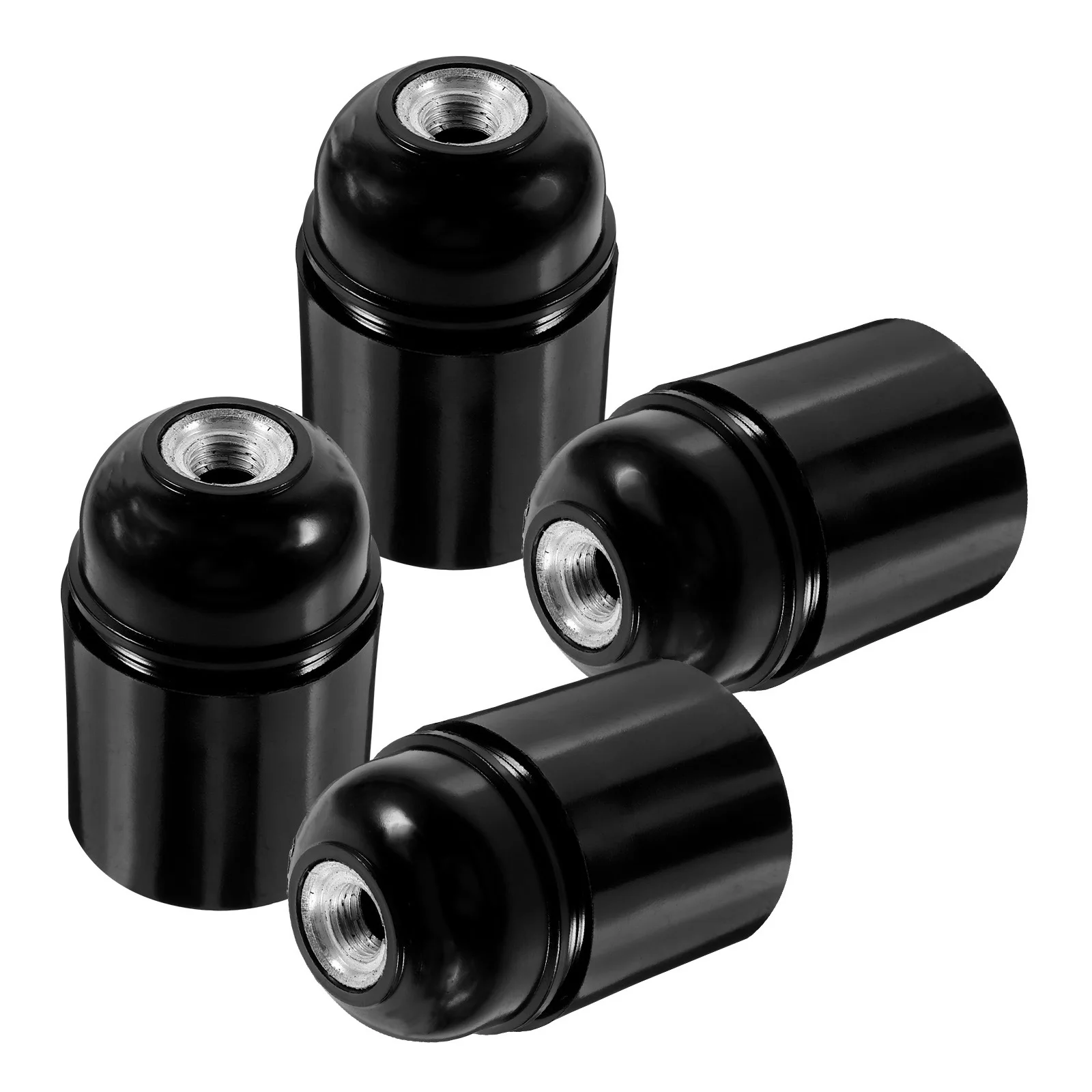 

4pcs Lamp Holder Base Light Bulb Socket Pendant Hanging Fixture Part Replacement For Kitchen Bedroom Restaurant Library Durable