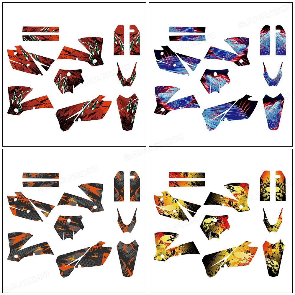 

Motorcycle Background Graphics Set Deco Decals Stickers Kit Fit for 2003-2004 KTM SX 125 200 250 450 525