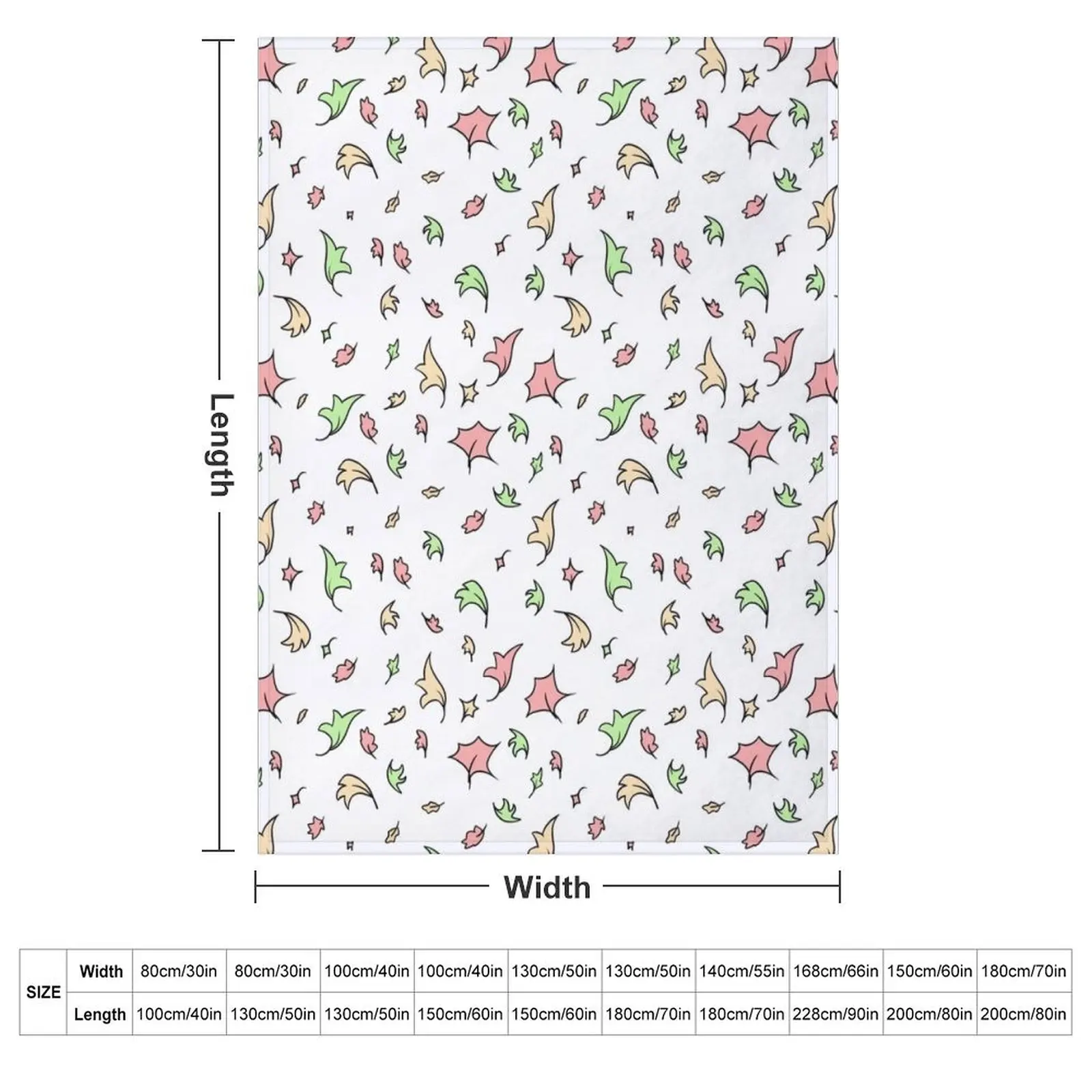 Heartstopper leaves Throw Blanket couch cozy soft plush fuzzy picnic outdoor blanket