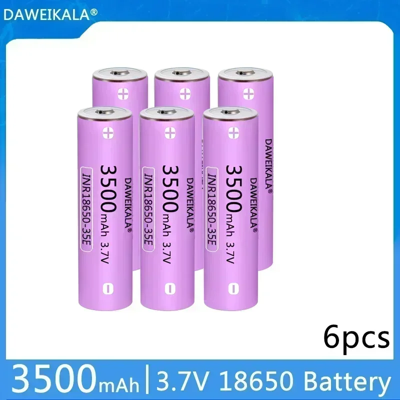 Para 3,7 V 18650 3500mAh batería INR18650 35E 30A batería recargable de iones de litio batería externa de repuesto