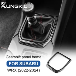 For Subaru WRX/ WRX STI 2022 2023 2024 ABS Carbon Fiber Sticker Car Gear Shift Panel Cover Interior Trim RHD LHD Accessories