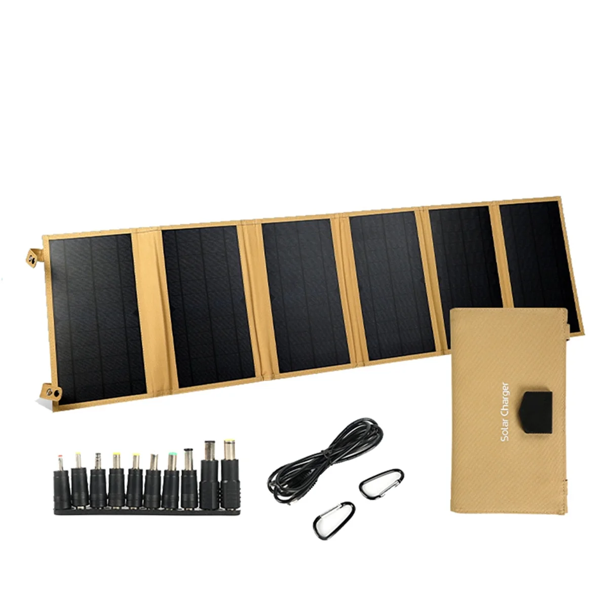 60W 18V Folding Solar Panel Charger Power Generator for Outdoor Camping Hiking Accessories Emergency Power