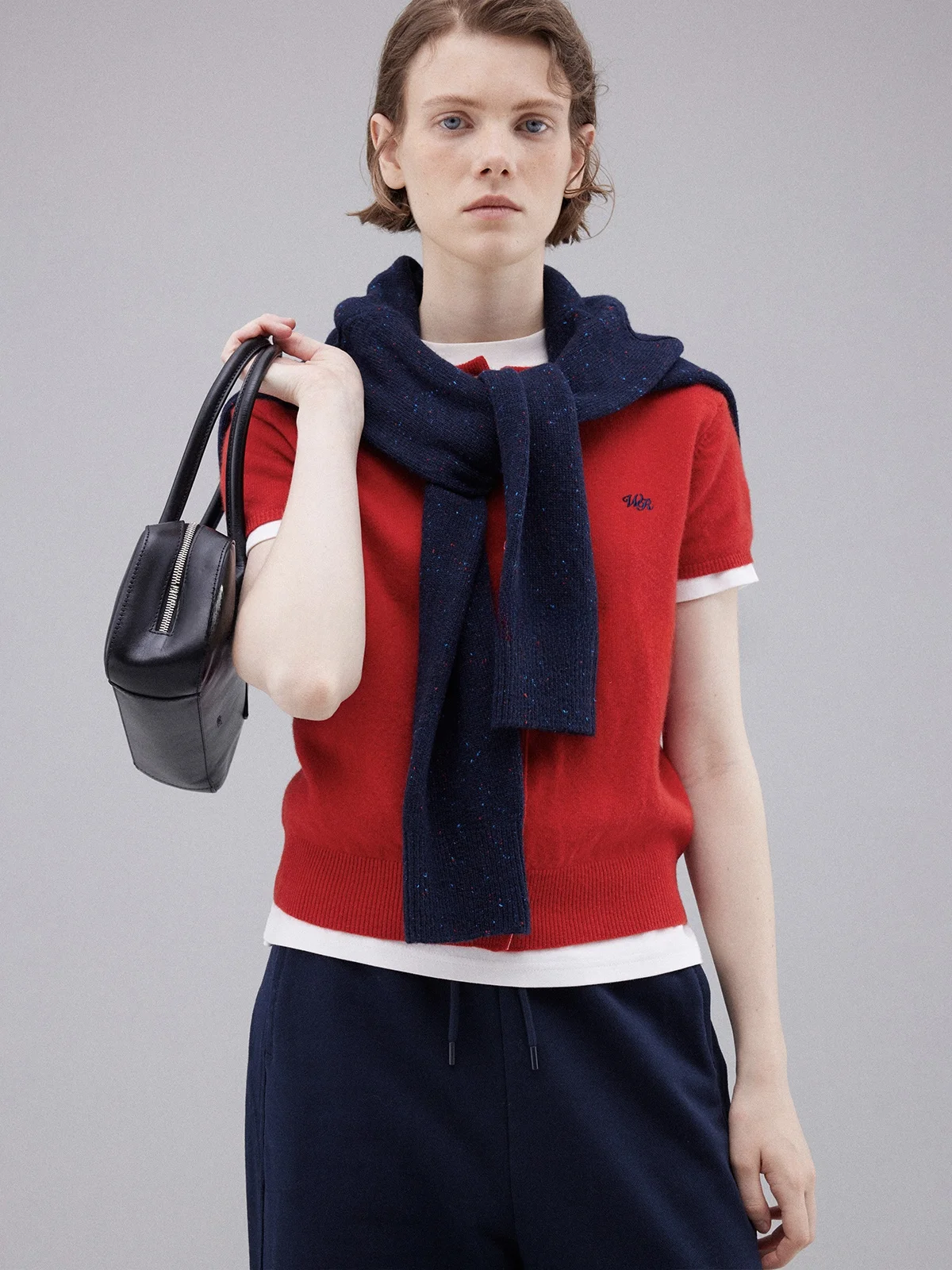 

Теплый круглый шерстяной открытый кардиган с вышивкой Ne, повседневный женский свитер ort Sve, винтажный универсальный свитер для поездок на работу