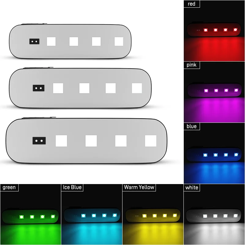 LED Car Door Lights Wireless Induction USB Charging Auto Open Door Safe Anti-collision Emergency Signal Lamp Welcome Light