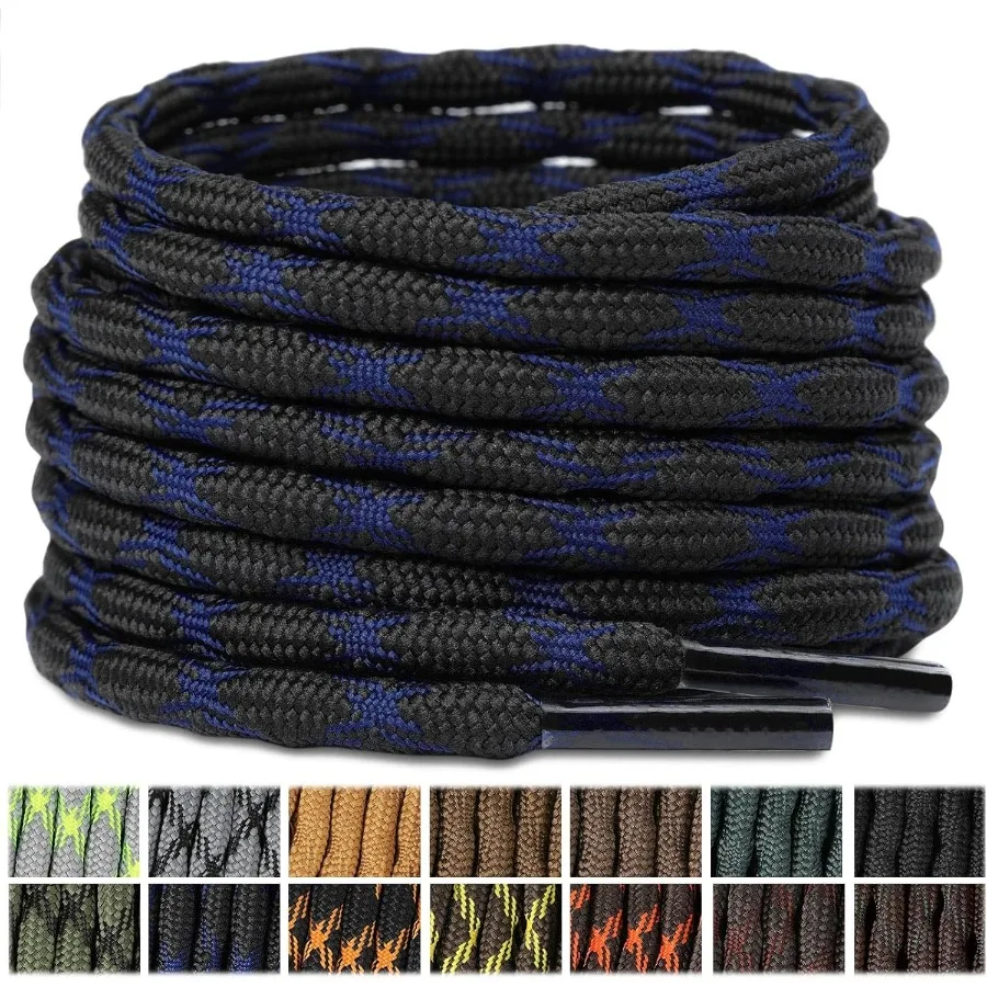 

Круглые шнурки для ботинок Wave [2 мл] Сверхмощные рабочие ботинки и походная обувь