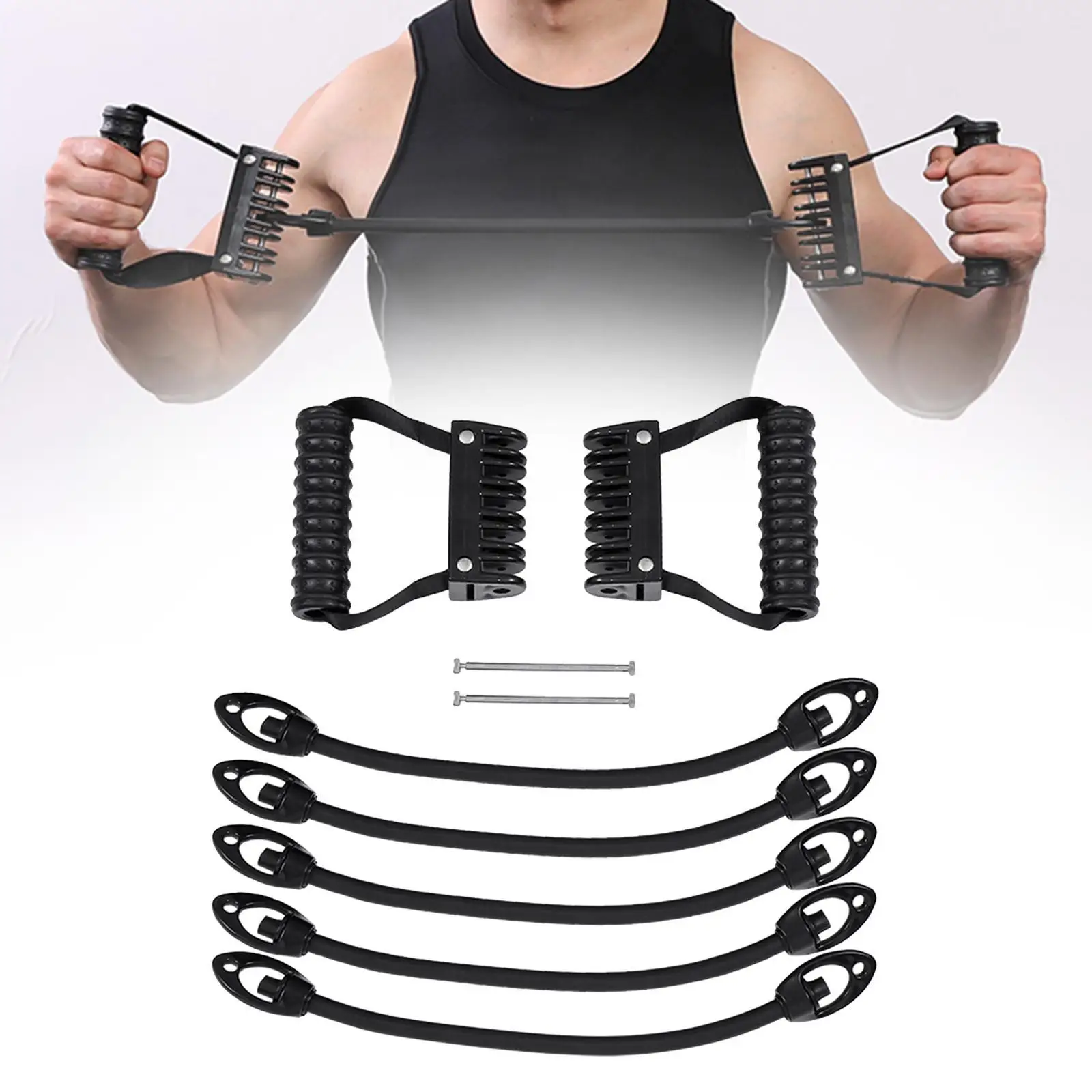 Chest Expander for Working Out Arm Shoulder Back Rally Strap Resistance Band