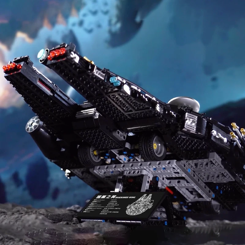 

2500+Pcs MOC Building Blocks Sets Black Falcon Plane Star Warship Ornament Bricks Toys For Kids Children Adult Christmas Gifts