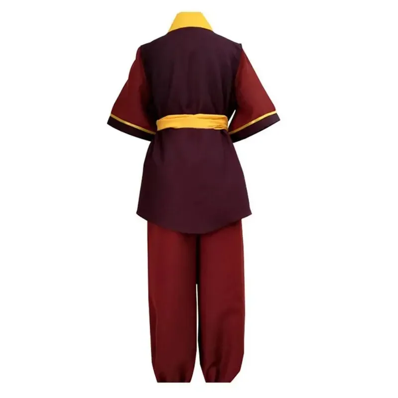 QQ45The Last Airbender Azula Zuko Cosplay Fantasia Coatume Menyamar untuk Pria Wanita Dewasa Halloween Karnaval Roleplay Suit