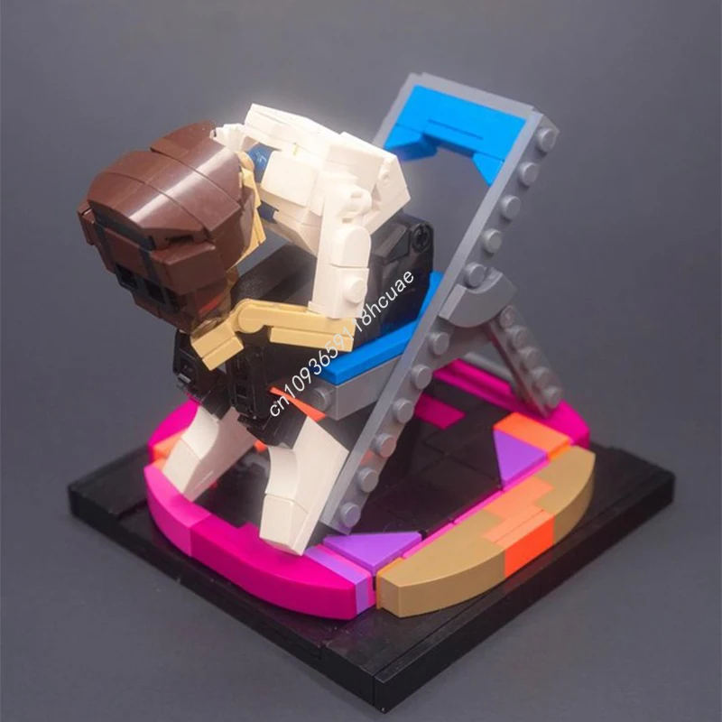 

244 шт. MOC Shinji стул мем из синхронизированного гуманоидного меха строительные блоки Рождественская мастер-серия коллекционное издание Mo подарок