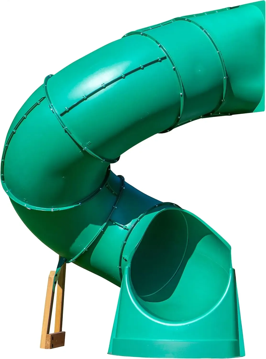 Tall Spiral Tube Slide - Left Exit, Green - Mounts to 5 Ft. Deck Height