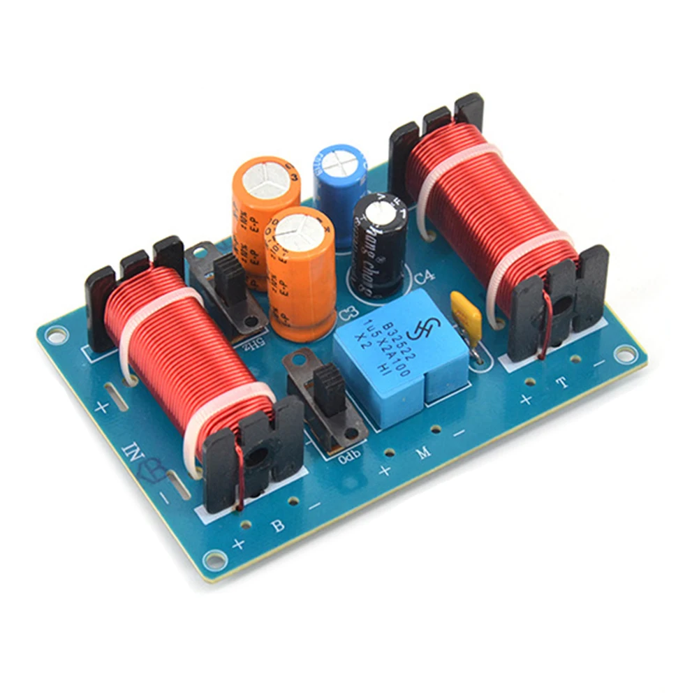 150W Speakers Filter Frequency Divider Treble Midrange Bass 3 Ways Speaker Filter Crossover Multi-segment Adjustable 50Hz-20KHz